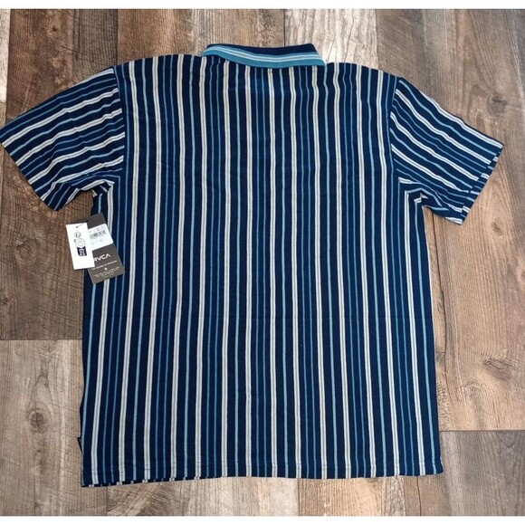 NWT Men's RVCA Uptown Stripe Polo SS Shirt, Size Small - Picture 6 of 12